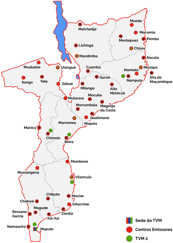 Mapa de Cobertura TVM
