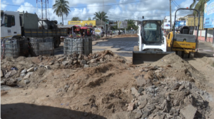 Cidade de Quelimane: Avenida Heróis  da Libertação  Nacional em obras