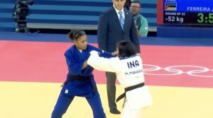 Judoca Jacira Ferreira eliminada: Perdeu por Ippon com adversária Indonésia