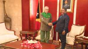 Visita de Estado do PR de Timor-Leste:Filipe Nyusi e José Ramos Horta mantiveram conversações oficiais